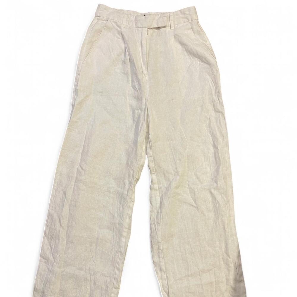 Na kd white linen pants size